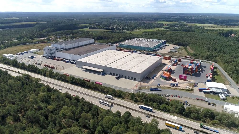 Luftaufnahme des Standorts Soltau an der A7